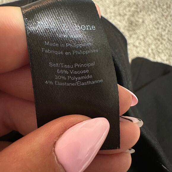 RAG & BONE Women's Irina Ponte Wide Leg Pant Size S In Black - Picture 11 of 12